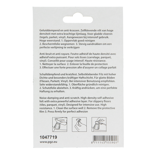 Mack 1047719 - super-vilt zelfklevend beige ø 10 mm 56 st pcs | 12 stuks