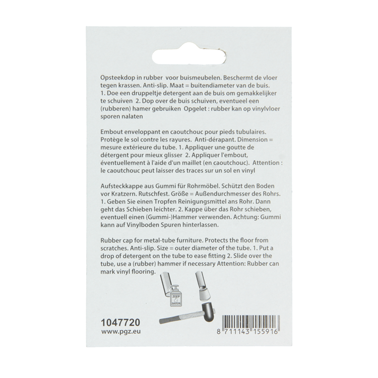 Load image into Gallery viewer, Mack 1047720 - opsteekdop rubber zwart ø 19 mm 4 st pcs | 6 stuks
