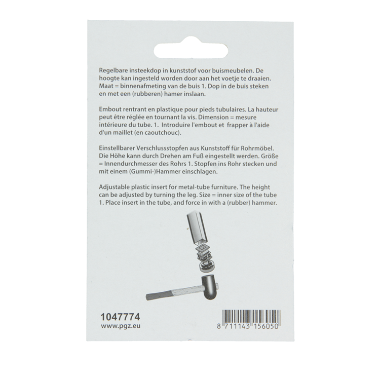 Load image into Gallery viewer, Mack 1047774 - regelbare insteekdop zwart 25 x 25 mm 2 st pcs | 6 stuks
