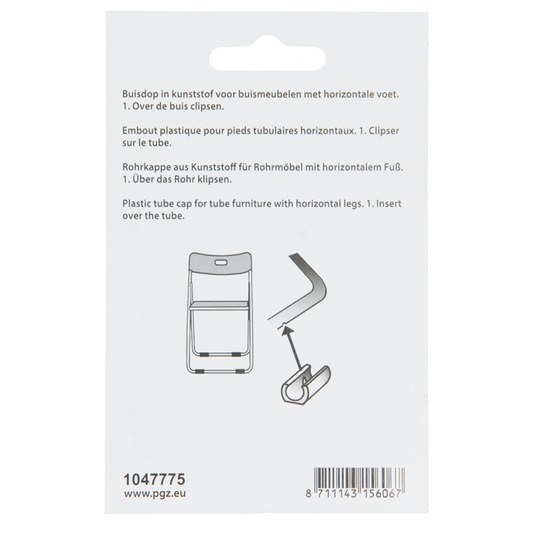 Mack 1047775 - buisdop kunststof zwart ø 20 mm 4 st pcs | 6 stuks