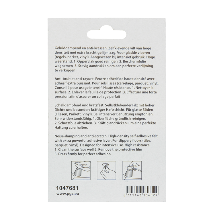 Load image into Gallery viewer, Mack 1047681 - viltpastille zelfklevend bruin ø 35 mm 6 st pcs | 12 stuks
