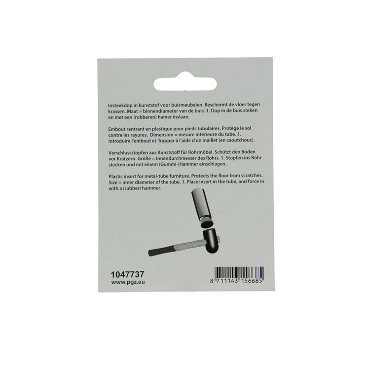 Load image into Gallery viewer, Mack 1047737 - insteekdop kunstsstof zwart ø 22 mm 4 st pcs | 6 stuks
