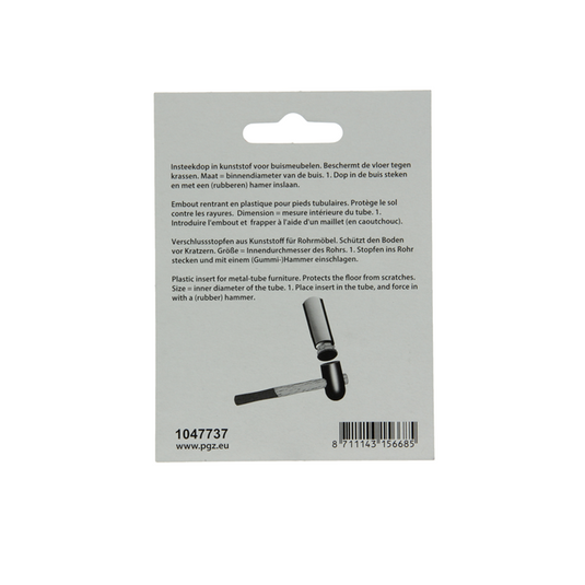 Mack 1047737 - insteekdop kunstsstof zwart ø 22 mm 4 st pcs | 6 stuks