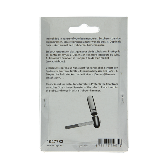 Mack 1047783 - insteekdop kunstsstof zwart 30 x 50 mm 4 st pcs | 6 stuks