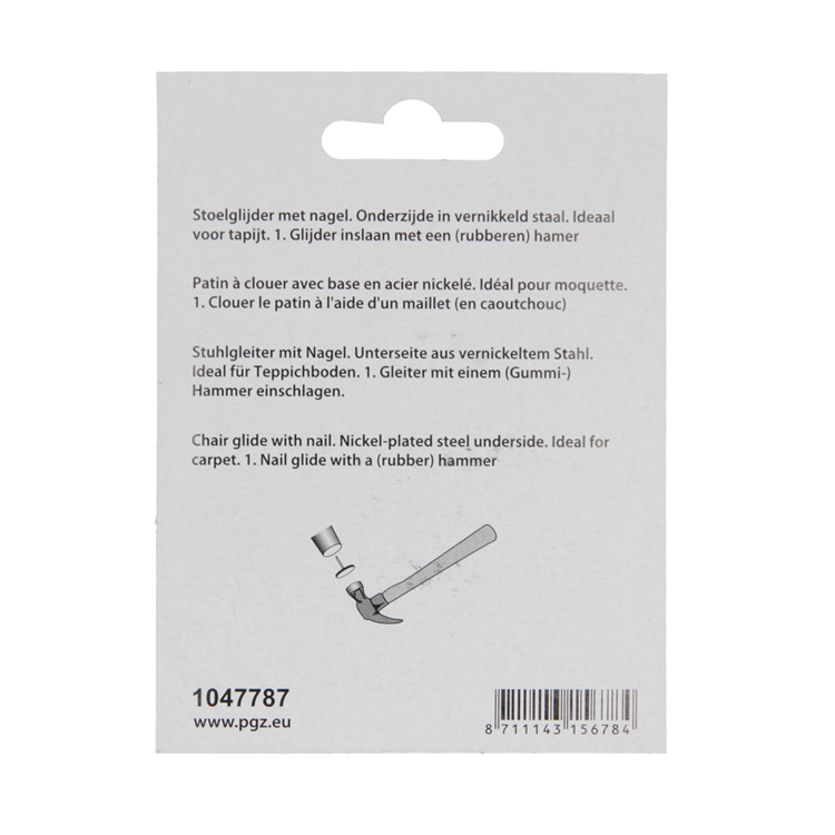 Load image into Gallery viewer, Mack 1047787 - stoelglijder nagel metaal chroom ø 30 mm 4 st pcs | 6 stuks
