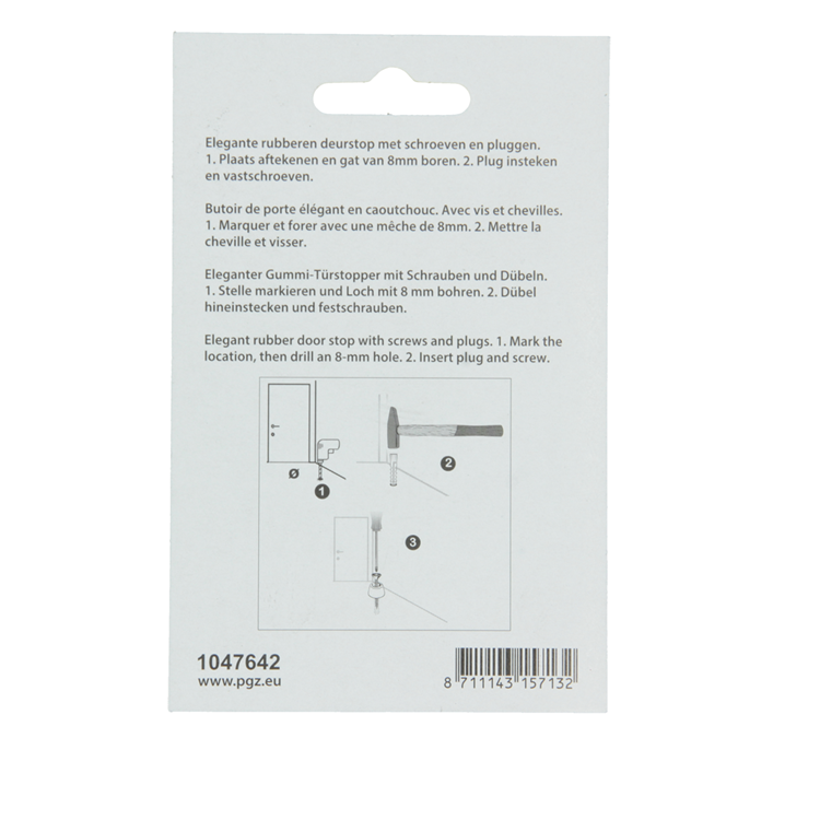 Load image into Gallery viewer, Mack 1047642 - deurstop rubber + plug grijs ø 30 mm 2 st pcs | 6 stuks

