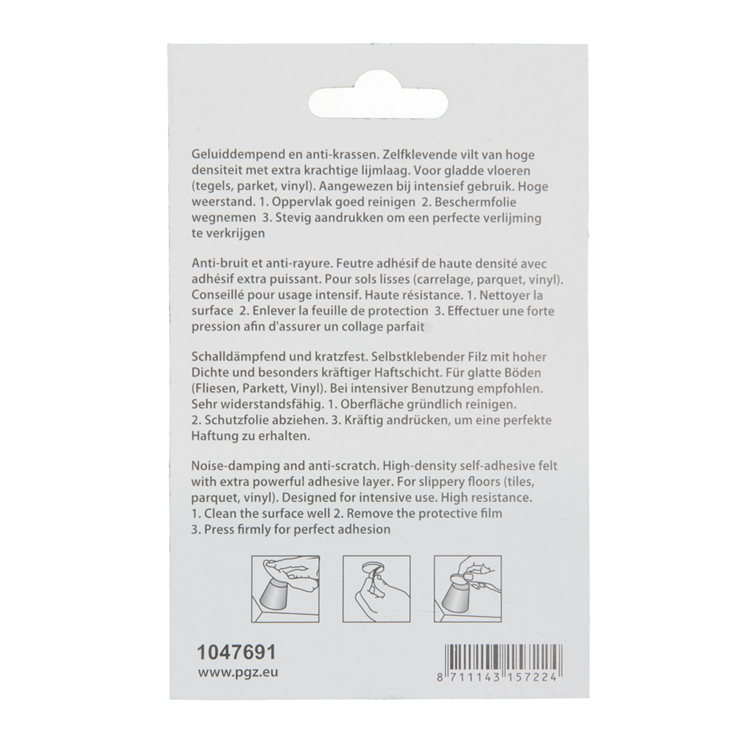 Load image into Gallery viewer, Mack 1047691 - viltpastille zelfklevend bruin ø 19 mm 18 st pcs | 12 stuks
