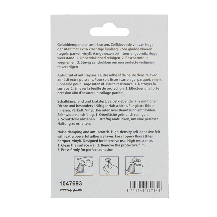 Load image into Gallery viewer, Mack 1047693 - viltpastille zelfklevend bruin 70 x 95 mm 1 st pc | 12 stuks
