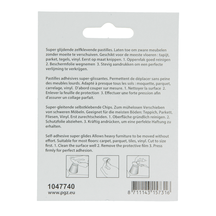 Load image into Gallery viewer, Mack 1047740 - super glijpastille zelfklevendgrijs 25 x 35 mm 4 st pcs | 12 stuks
