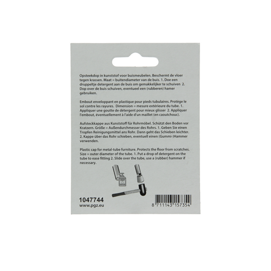 Mack 1047744 - opsteekdop kunststof zwart ø 10 mm 4 st pcs | 6 stuks