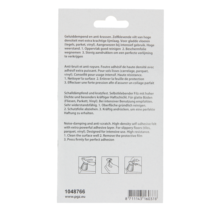 Load image into Gallery viewer, Mack 1048766 - super-vilt zelfklevend bruin 34 x 34 mm 8 st pcs | 12 stuks
