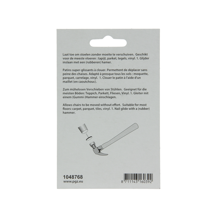Load image into Gallery viewer, Mack 1048768 - super-glijder met nagel bruin ø 22 mm 4 st pcs | 6 stuks
