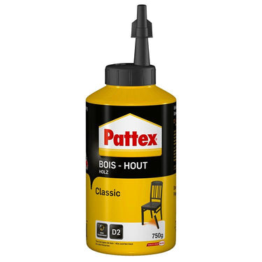 Pattex houtlijm classic 750 g | houtlijm voor universeel verbruik | lijm geschikt voor alle soorten hout.