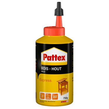 Pattex houtlijm express 750 g | sneldrogende houtlijm voor alle klussen | houtlijmen voor sterke hechting.