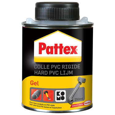 Pattex 1001021 - hard pvc-lijm gel 250ml | 2 stuks