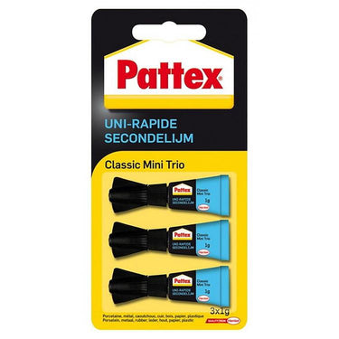 Pattex 1003849 - classic mini trio 3x1g | 6 stuks