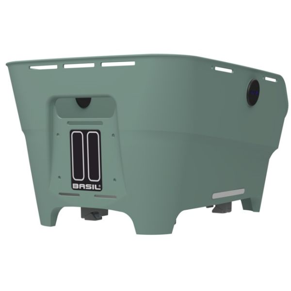 Load image into Gallery viewer, Basil fietsmand cento neo wsl achter 46 x 23 x 14 cm - groen
