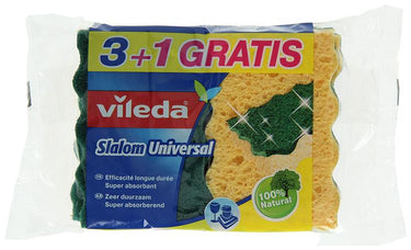 Vileda 1009691 - schuurspons slalom universal 3 + 1 | 15 stuks