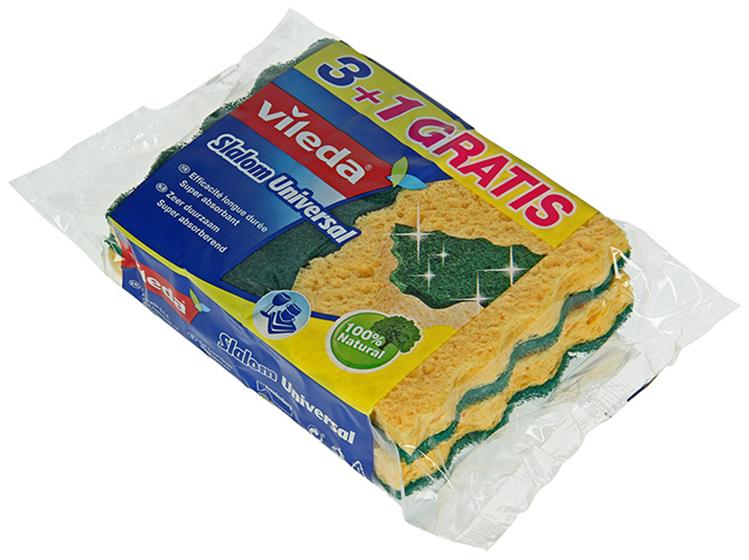 Load image into Gallery viewer, Vileda 1009691 - schuurspons slalom universal 3 + 1 | 15 stuks
