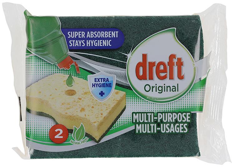Load image into Gallery viewer, Dreft 1054240 - cello schuurspons original hygienic x2 | 4 stuks
