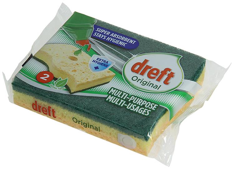 Load image into Gallery viewer, Dreft 1054240 - cello schuurspons original hygienic x2 | 4 stuks
