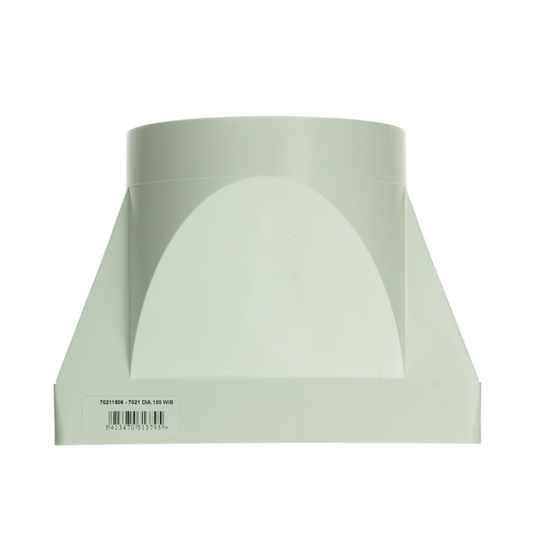 Renson 1069274 - pvc verbindingsst.rond rechth.7021 (220x90-dia 150) (wit) | 3 stuks