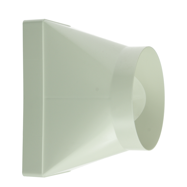 Afbeelding laden in galerijviewer, Renson 1069274 - pvc verbindingsst.rond rechth.7021 (220x90-dia 150) (wit) | 3 stuks
