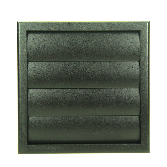 Renson 1069268 - dampkaprooster 4 klep pvc 742 (100-130) str 9005 (zwart) | 2 stuks