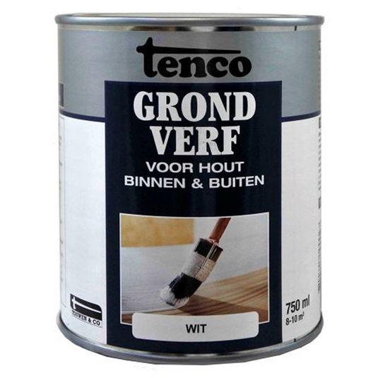 Tenco 1034290 - touwen grondverf wit 0,75l | 3 stuks