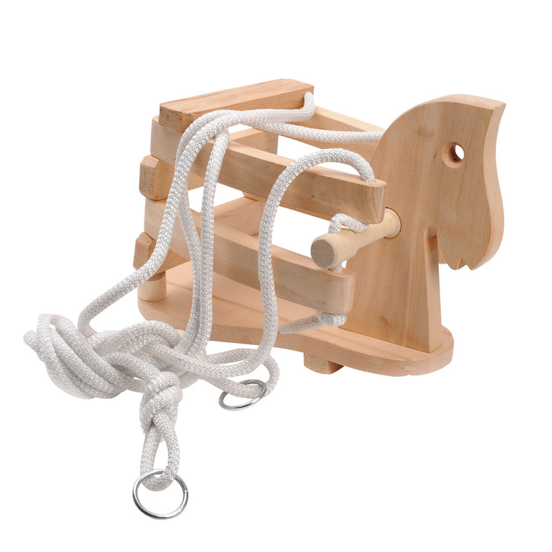 Load image into Gallery viewer, Playwood houten schommel - paard
