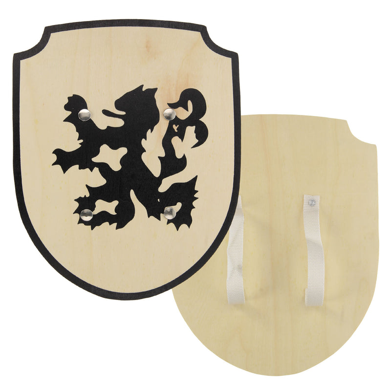 Load image into Gallery viewer, Playwood houten schild leeuw met stoffen handvat
