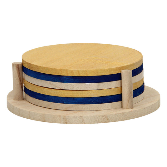Playwood versier je eigen houten onderzetters, 6st.