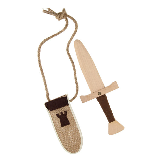 Playwood houten dolk luxe met schede