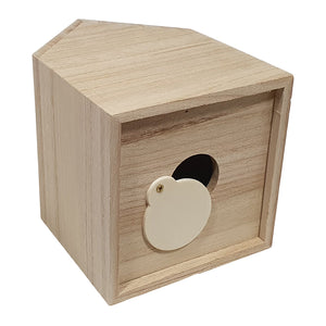 Creativ company spaarpot huis paulownia hout