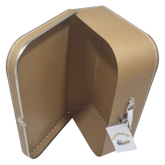 Playwood kartonnen koffer set bruin, 3st.