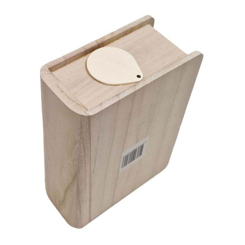 Load image into Gallery viewer, Playwood houten spaarpot boekvorm paulownia
