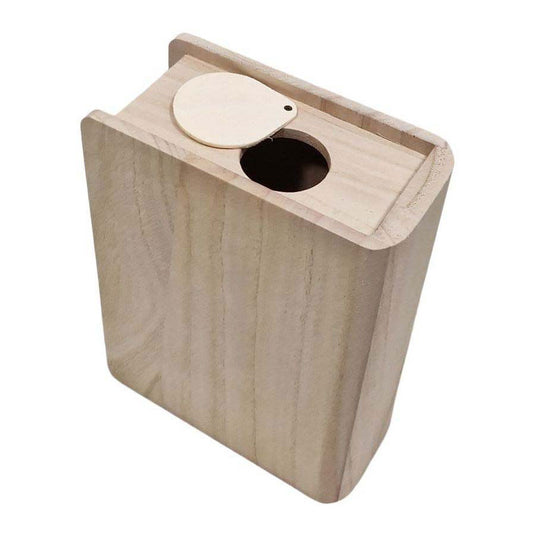 Playwood houten spaarpot boekvorm paulownia