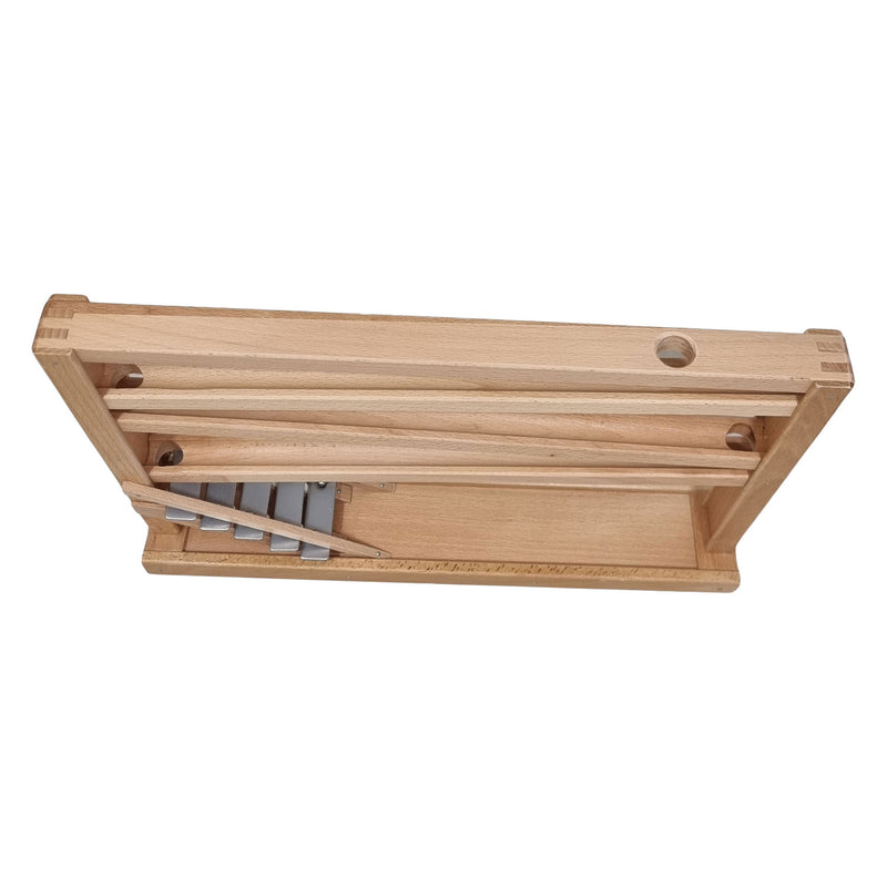 Load image into Gallery viewer, Playwood beukenhouten knikkerbaan kogelbaan met klokkenspel van beukenhout voor 16 mm knikkers (excl knikkers) marble game
