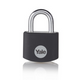 Yale 1065061 - hangslot 25mm alu zwart std | 3 stuks