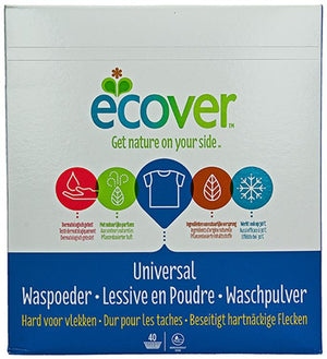Ecover 1009801 - waspoeder universal 3kg 40 scoops | 3 stuks