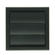 Renson 1069265 - opbouw dampkaprooster pvc 733 (154x154) str 9005 (zwart) | 2 stuks