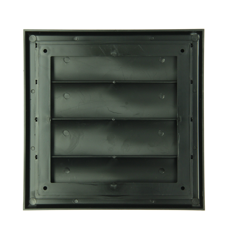 Load image into Gallery viewer, Renson 1069266 - opbouw dampkaprooster pvc 733 (187x187) str 9005 (zwart) | 2 stuks
