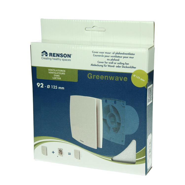 Load image into Gallery viewer, Renson 1069261 - mechanische ventilator cover (9x12-dia 125) 92g (grijs) | 2 stuks

