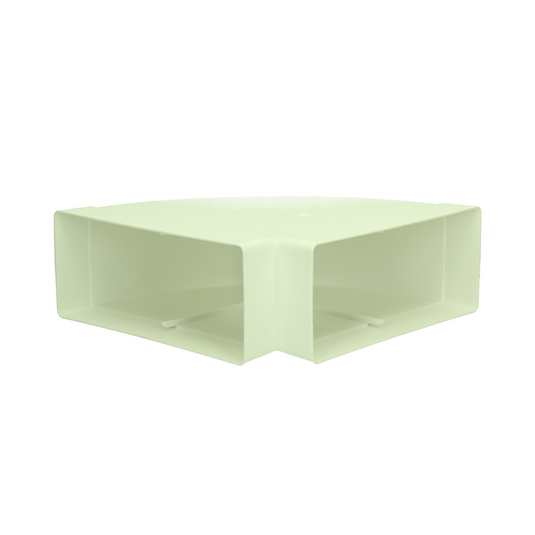 Renson 1069272 - pvc hoekverbinding hor. 90° 7016 (220x90) (wit) | 3 stuks
