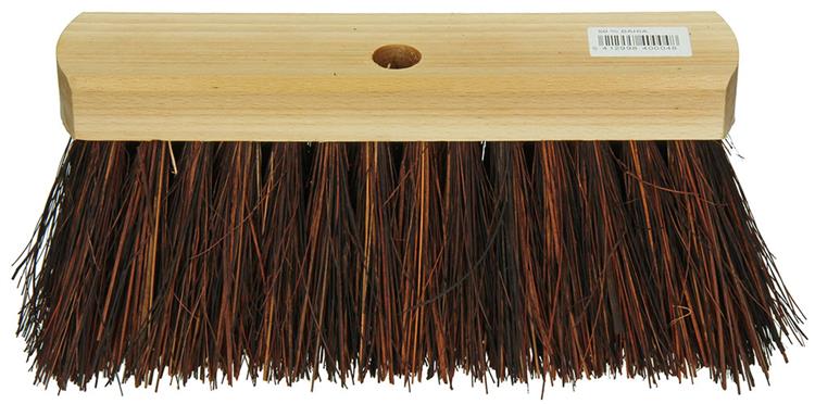 Load image into Gallery viewer, 1009161 - straatveger 50% bahia rond hout gelakt 30cm | 2 stuks
