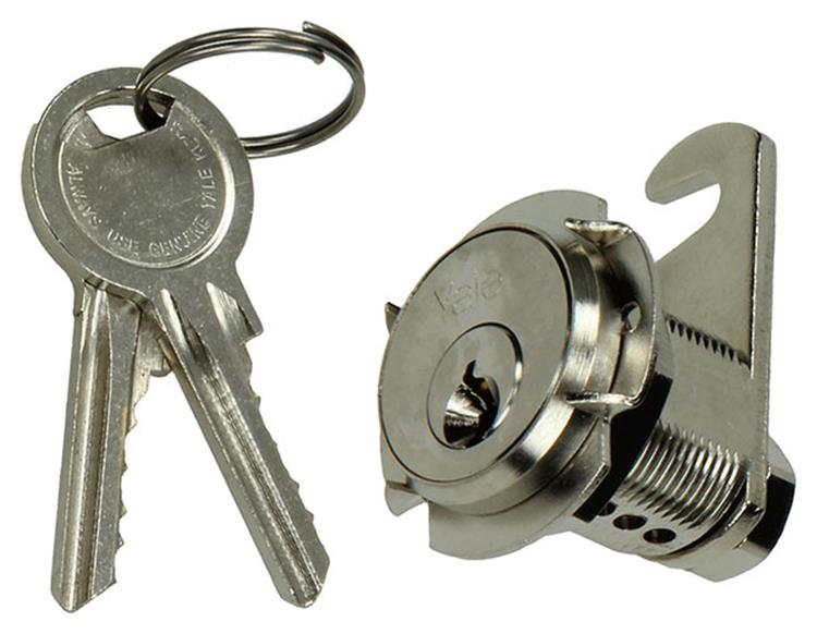 Load image into Gallery viewer, Mack 1015857 - 1 brievenkastslot vernikkeld 20mm | 5 stuks
