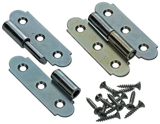 Mack 1013257 - 2 spaanse paumellen links verzinkt h 80 x b 45mm | 5 stuks