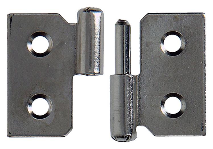 Afbeelding laden in galerijviewer, Mack 1013467 - 2 meubelpaumellen rechts vernikkeld h 30 x b 40 mm | 5 stuks
