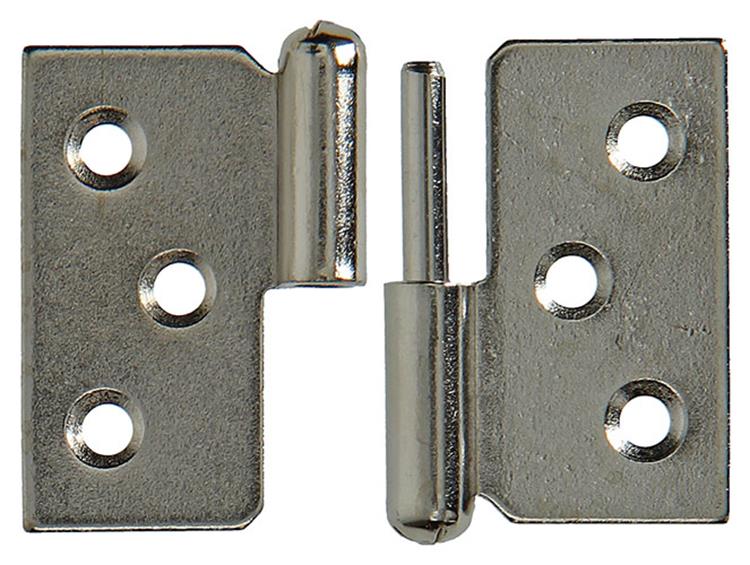 Afbeelding laden in galerijviewer, Mack 1013351 - 2 meubelpaumellen rechts vernikkeld h 40 x b 50 mm | 5 stuks
