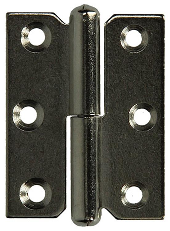 Afbeelding laden in galerijviewer, Mack 1013465 - 2 meubelpaumellen rechts vernikkeld h 50 x b 40 mm | 5 stuks
